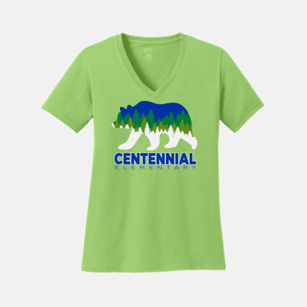 Centennial Elementary Ladies V-Neck Tee - Image 3