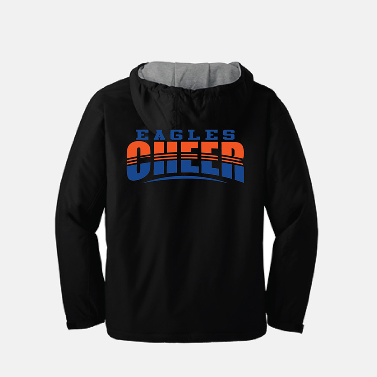 Graham Kapowsin High School Cheer Jacket | View: Back | Color: Black