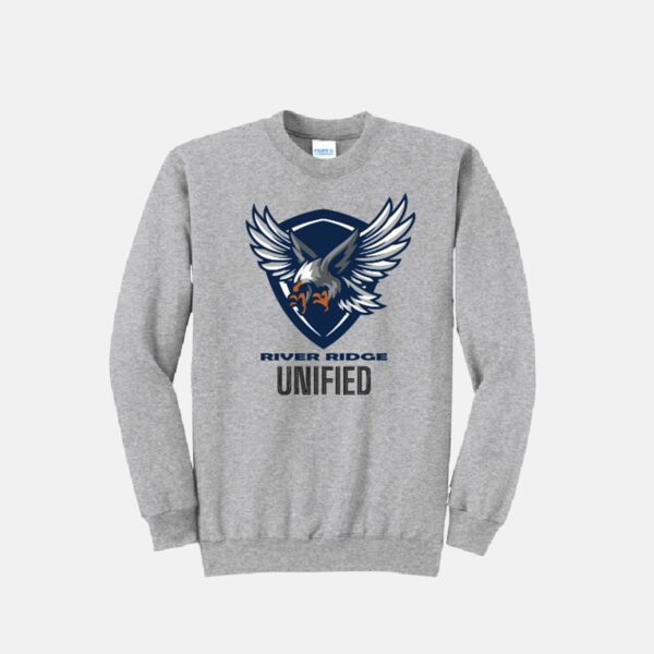 River Ridge UNIFIED Crewneck | View: Front | Color: Heather Gray