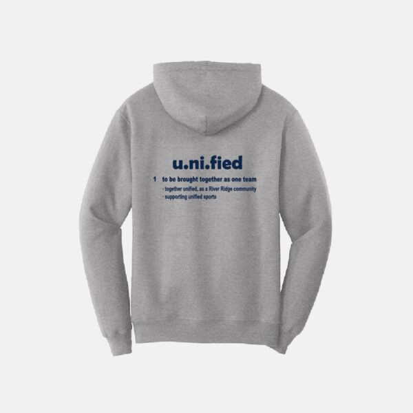 River Ridge UNIFIED Hoodie | View: Back | Color: Heather Gray