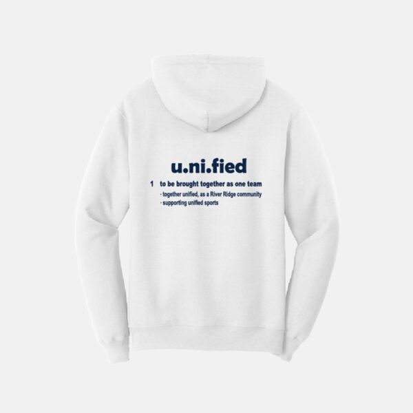 River Ridge UNIFIED Hoodie | View: Back | Color: White