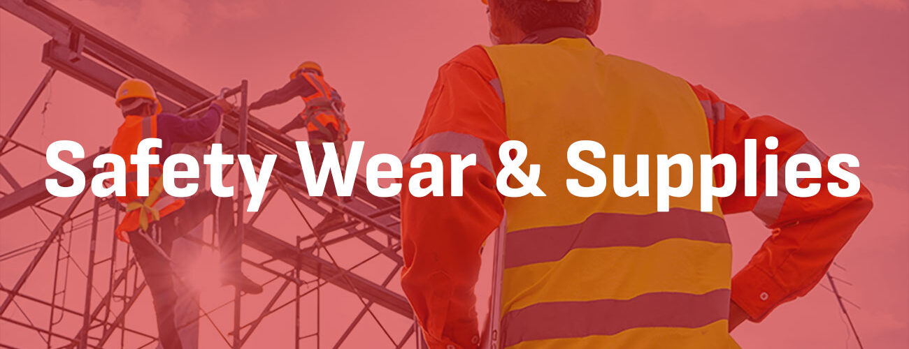 Safety Wear & Supplies teaser with people in the background working