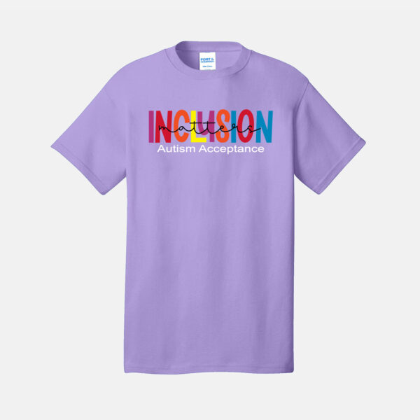 Edgerton Elementary School "Autism Acceptance" Shirt | View: Front | Color: Lavender