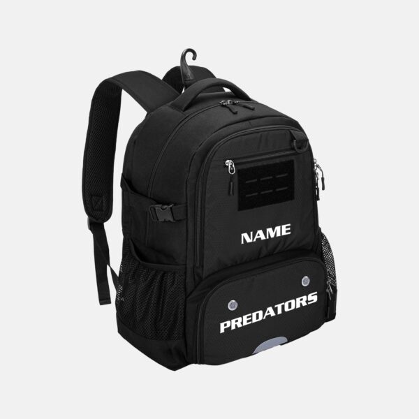 Predators Soccer Bag/Backpack | View: Front | Color: Black