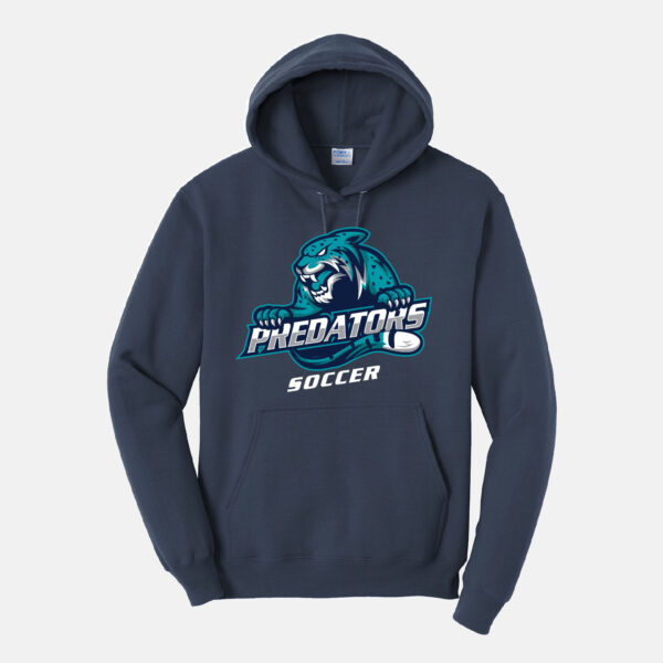 Predators Soccer Hoodie | View: Front | Color: Navy