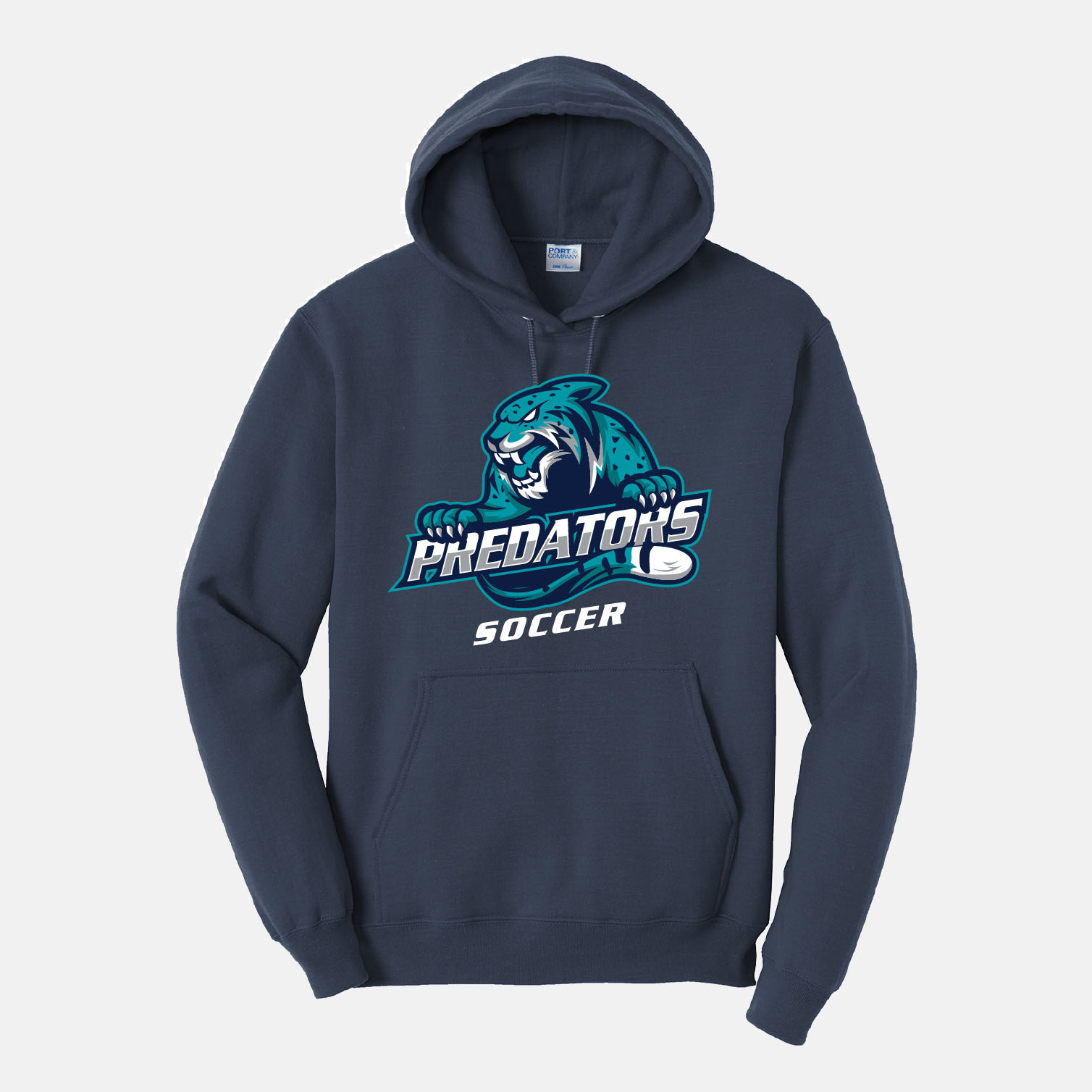 Predators Soccer Hoodie | View: Front | Color: Navy