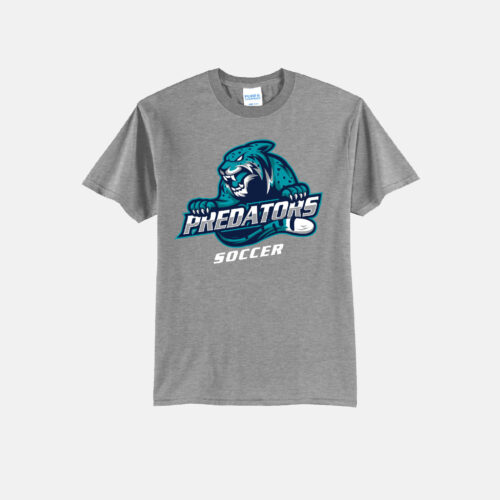 Predators Soccer Shirt | View: Front | Color: Heather Gray