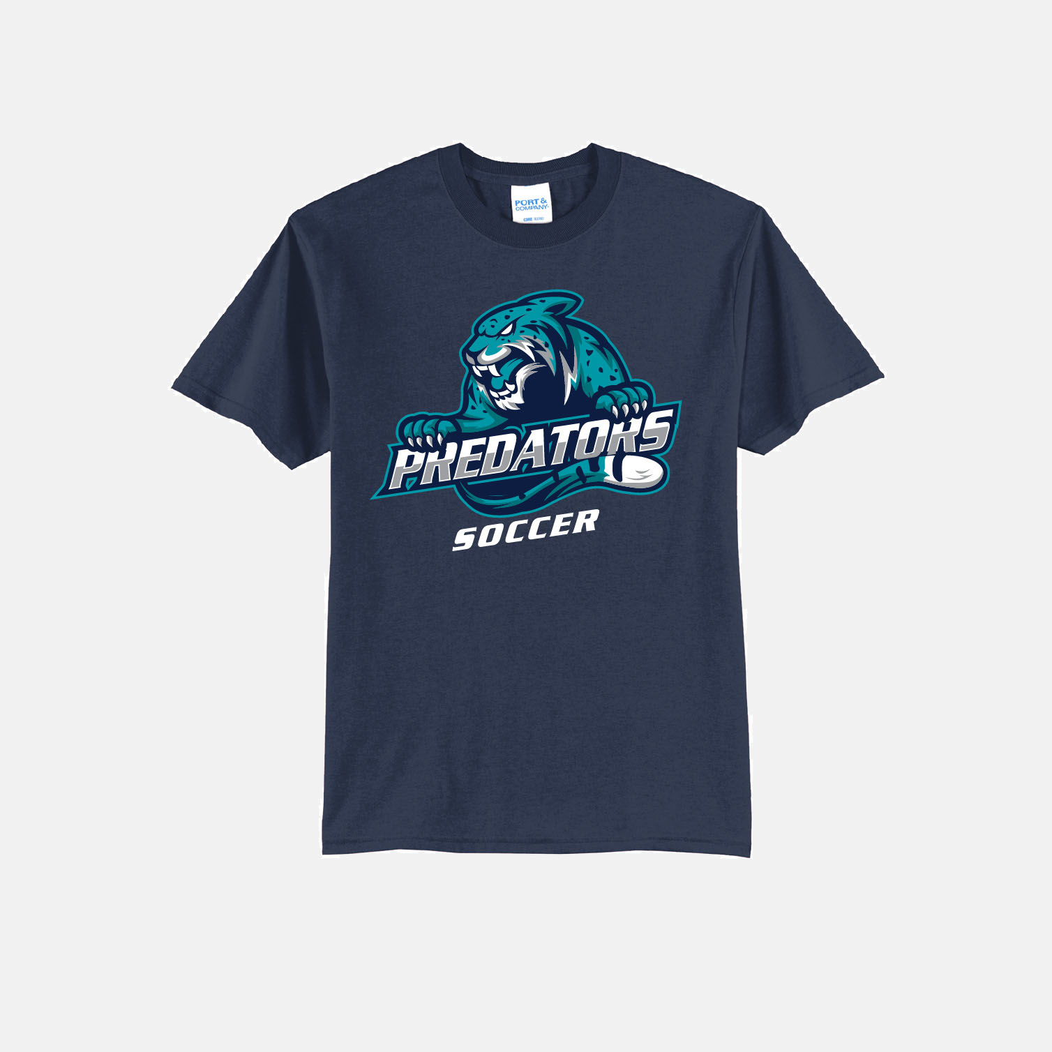 Predators Soccer Shirt | View: Front | Color: Navy