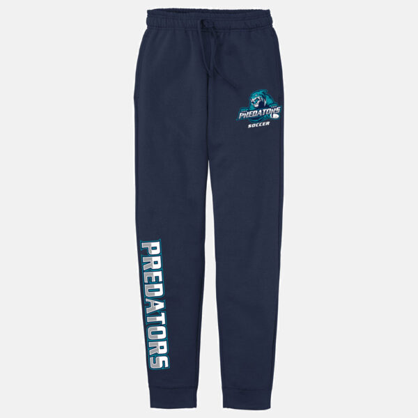 Predators Soccer Fleece Sweatpants | View: Front | Color: Navy