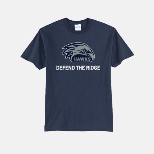 River Ridge High School Football Shirt | View: Front | Color: Navy