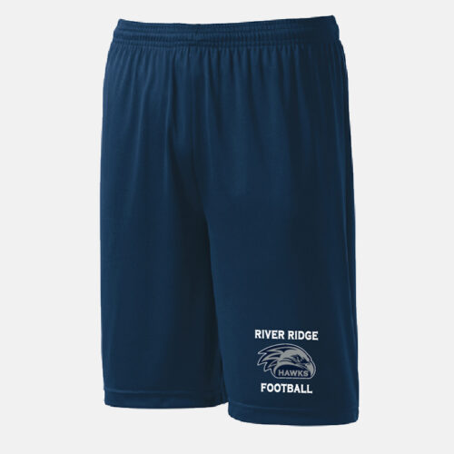 River Ridge High School Football Shorts | View: Front | Color: Navy