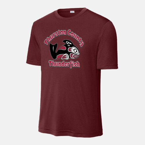 Thurston County Thunderfish Dri-Fit Shirt | View: Front | Color: Cardinal