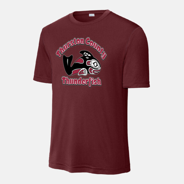 Thurston County Thunderfish Dri-Fit Shirt | View: Front | Color: Cardinal
