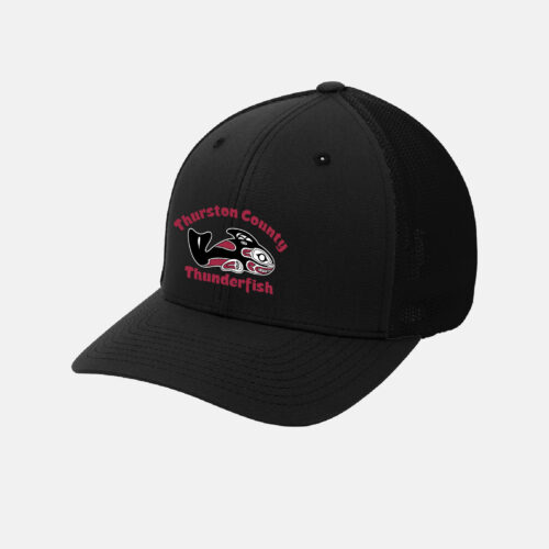 Thurston County Thunderfish Flexfit Hat | View: Front | Color: Black