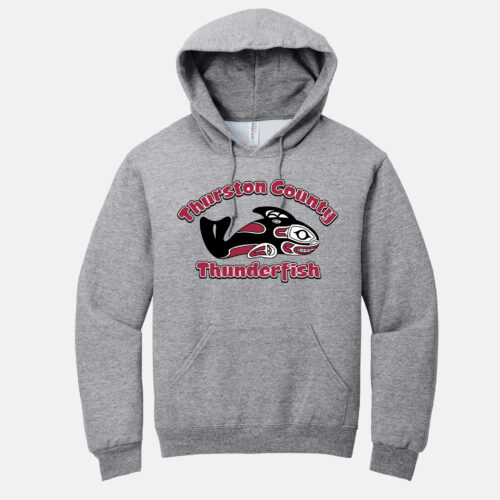 Thurston County Thunderfish Hoodie | View: Front | Color: Heather Gray