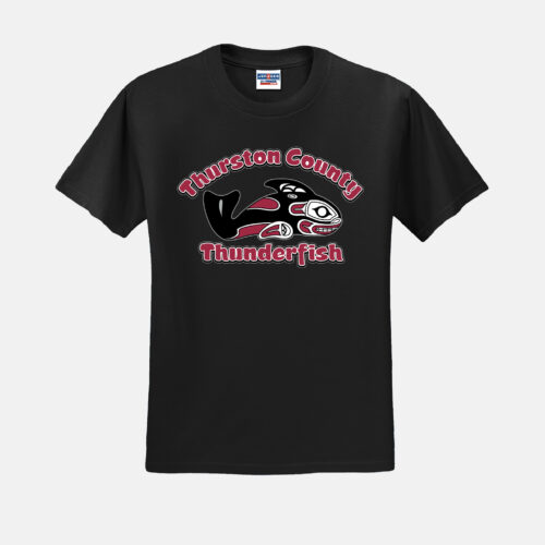 Thurston County Thunderfish Shirt | View: Front | Color: Black