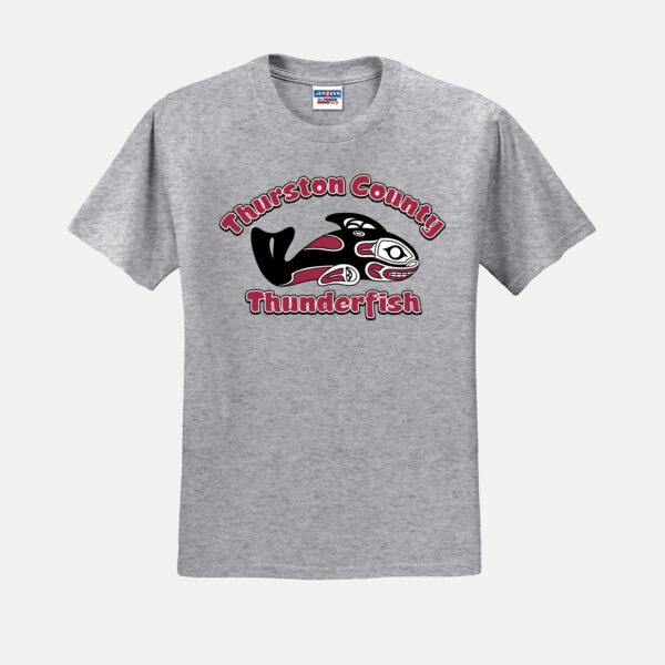 Thurston County Thunderfish Shirt | View: Front | Color: Heather Gray