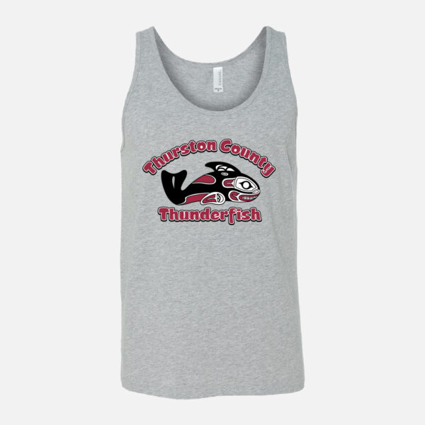 Thurston County Thunderfish Tank | View: Front | Color: Heather Gray