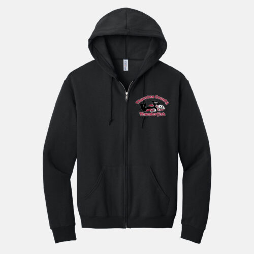 Thurston County Thunderfish Full-Zip Hoodie | View: Front | Color: Black