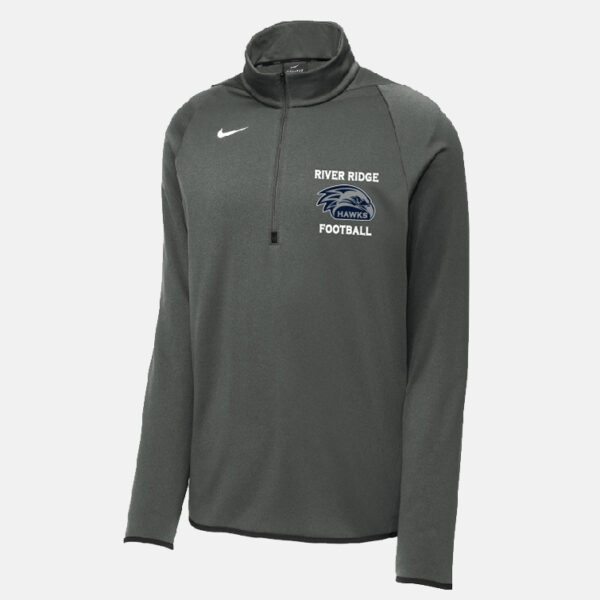 River Ridge High School Football Nike Quarter Zip | View: Front | Color: Anthracite