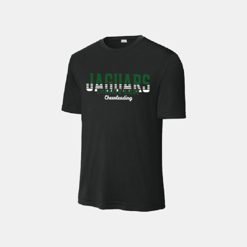 Emerald Ridge High School Cheer Dri-Fit Shirt | View: Front | Color: Black
