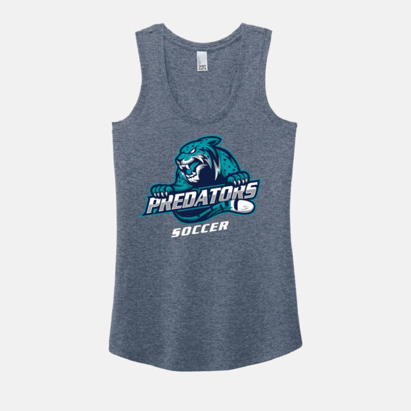Predators Soccer Women's Triblend Racerback Tank | View: Front | Color: Navy