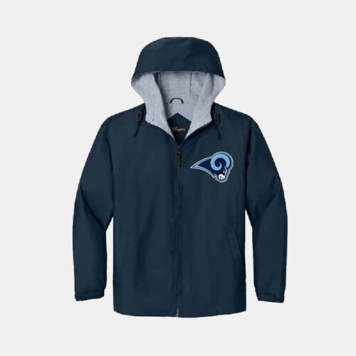 Rogers High School Cheer Jacket | View: Front | Color: Navy