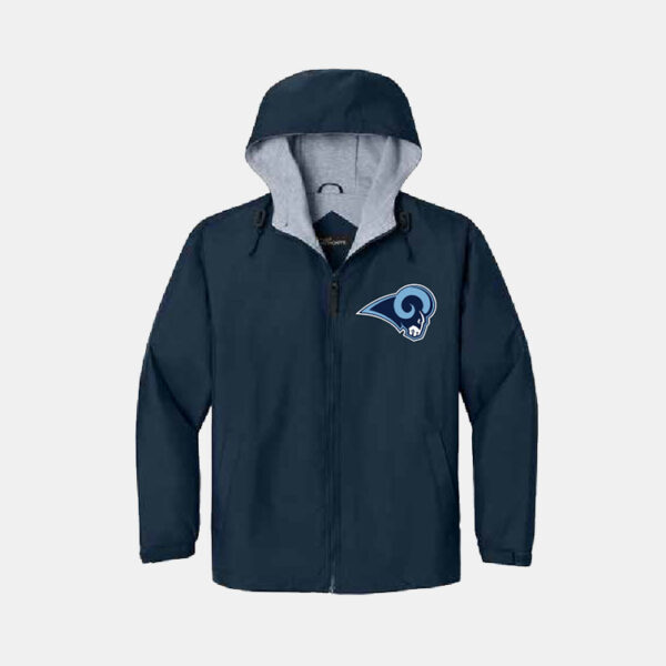 Rogers High School Cheer Jacket | View: Front | Color: Navy