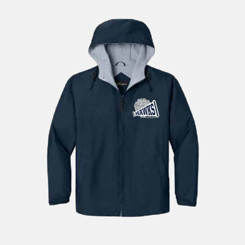 TCYFL Hawks Cheer Pom Rain Jacket | View: Front | Color: Navy