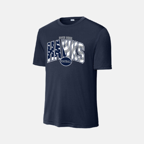 TCYFL Hawks Football Stars and Stripes Dri-Fit Shirt | View: Front | Color: Navy