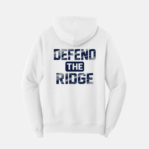 River Ridge Defend The Ridge Hoodie | View: Back | Color: White