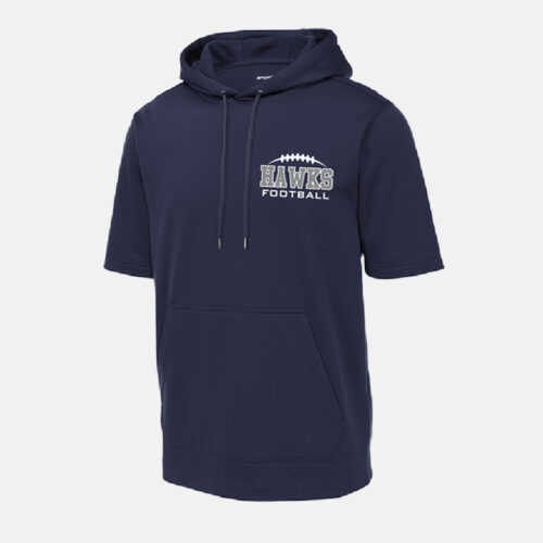 TCYFL Hawks Coach Short Sleeve Hoodie | View: Front | Color: Navy