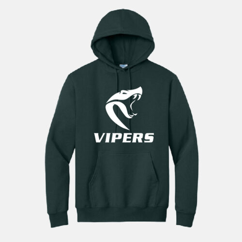 Vipers Soccer Hoodie | View: Front | Color: Forest Green