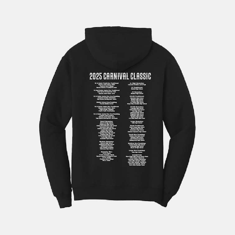 Carnival Classic 2025 Hoodie | View: Rear | Color: Black