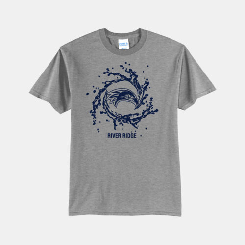 River Ridge High School Swim Shirt | View: Front | Color: Heather Gray