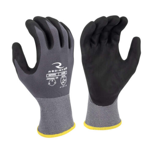 Radians RWG63 Touchscreen Nylon/Spandex Shell with Micro Foam Nitrile Coated Glove
