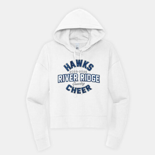 River Ridge High School Cheer Nationals Hoodie | View: Front | Color: White
