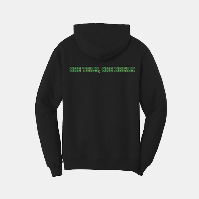 Timberline Unified Sports Hoodie | View: Back | Color: Black