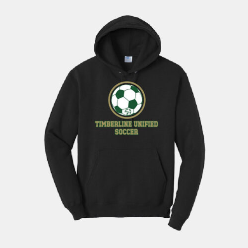 Timberline Unified Soccer Hoodie | View: Front | Color: Black