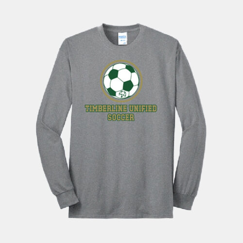 Timberline Unified Soccer Long Sleeve Shirt | View: Front | Color: Heather Gray