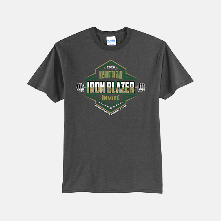 Iron Blazer Invite 2026 Shirt | View: Front | Color: Charcoal