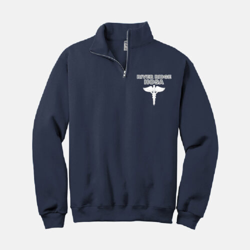 River Ridge High School HOSA Quarter Zip | View: Front | Color: Navy