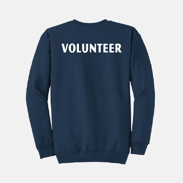 3rd String Volunteer Crewneck Sweatshirt | View: Back | Color: Navy