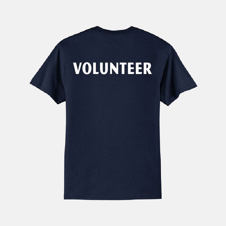 3rd String Volunteer Shirt | View: Back | Color: Navy