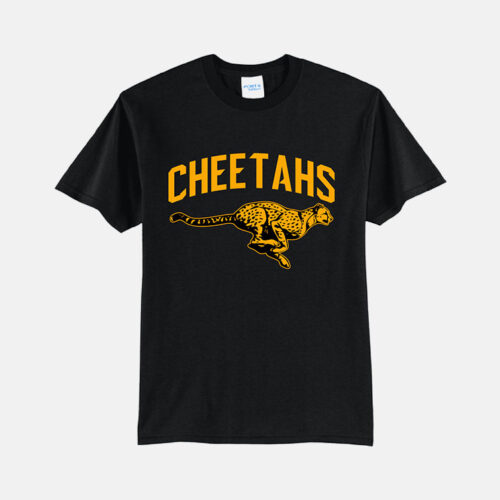 Cheetahs Soccer Shirt | View: Front | Color: Black