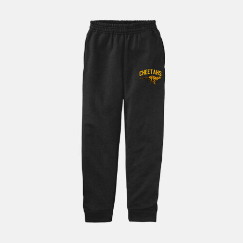 Cheetahs Soccer Sweatpant | View: Front | Color: Black
