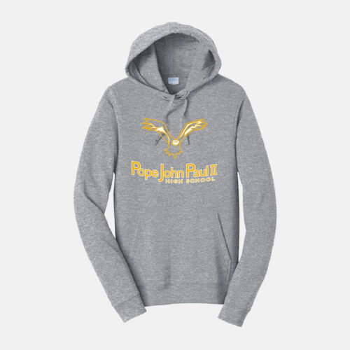 Pope John Paul II High School Hoodie | View: Front | Color: Gray