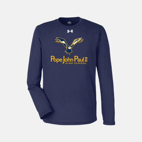 Pope John Paul II High School Long Sleeve Shirt | View: Front | Color: Navy
