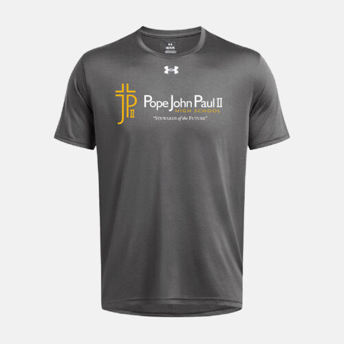 Pope John Paul II High School Tech Shirt | View: Front | Color: Dark Gray