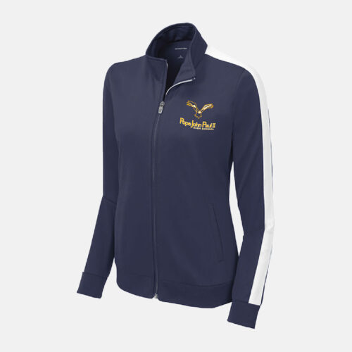 Pope John Paul II High School Track Jacket | View: Front | Color: Navy